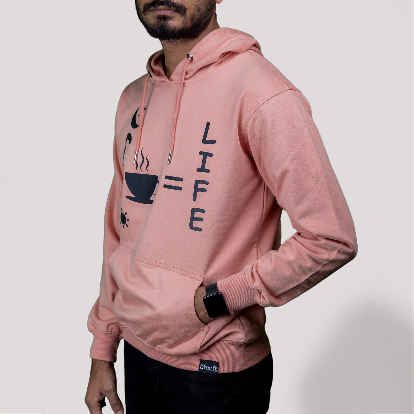 Integration of Tea/Coffee over Night and Day is Life - Men Hoodie