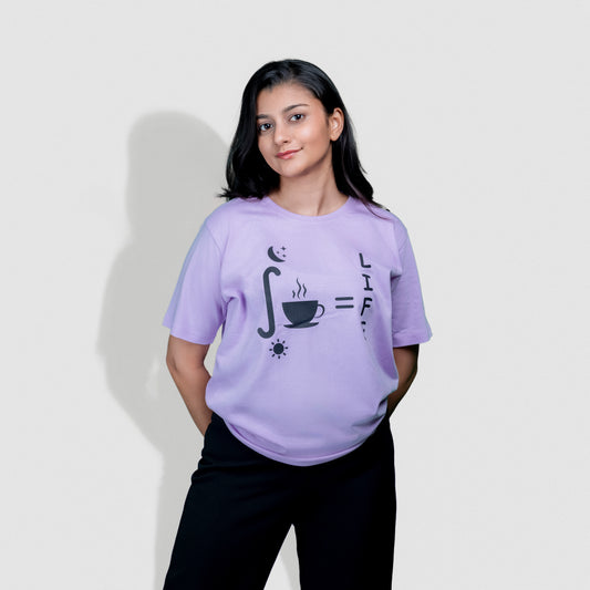 Integration of Tea/Coffee over Night and Day is Life - Women Tshirt