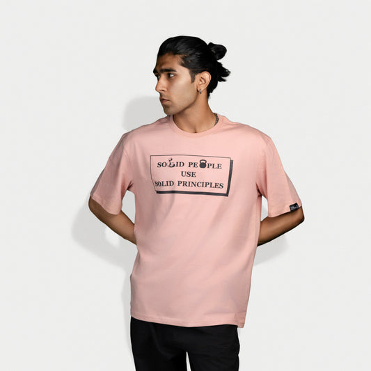 Solid people use Solid Principles - Men Oversized Tshirt