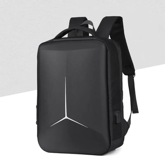 Hard Shell Waterproof Laptop Backpack with USB Charging Port and Number Lock - Arrow Design